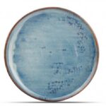 NOVA – assiette plate 20,5 x H 2,5 cm bleu