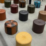 Pouf avec housse orientale